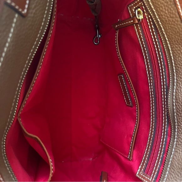 Dooney & Bourke Caramel Small Leisure Leather Tote and Wallet Set EUC - Picture 9 of 12